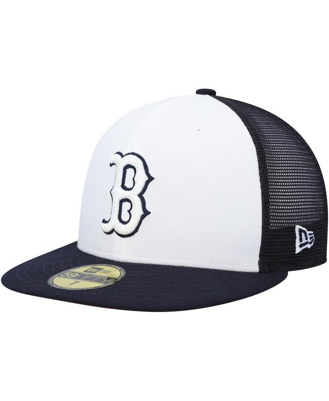 Mens New Era Navy and White Boston Red Sox 2023 On-Field Batting Practice 59FIFTY Fitted Hat - Navy Product Image