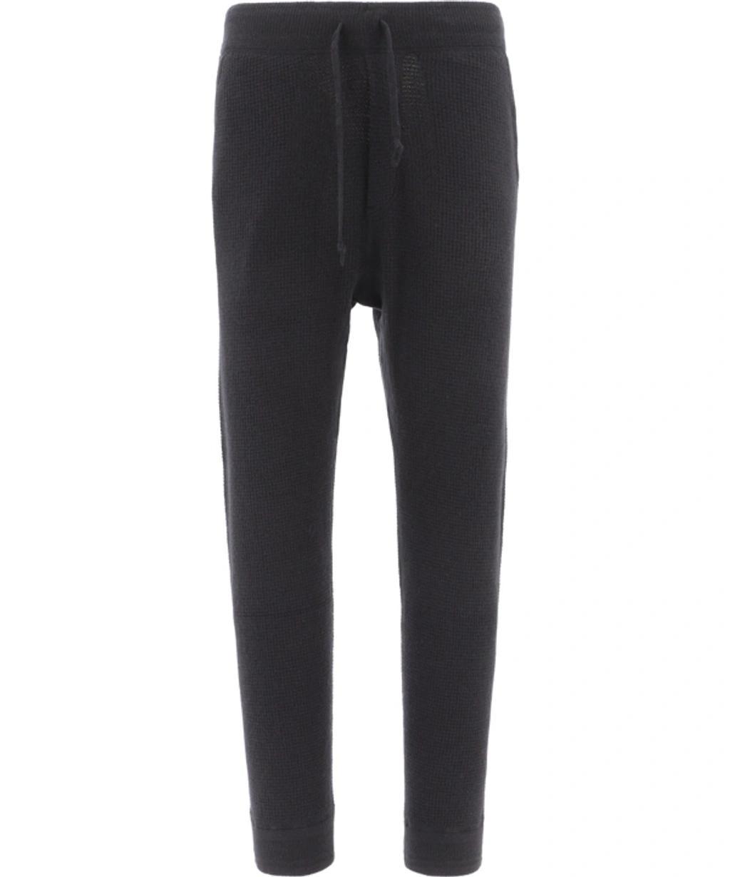 Double-knit Regular Fit Jogger Sweatpants In Black Product Image