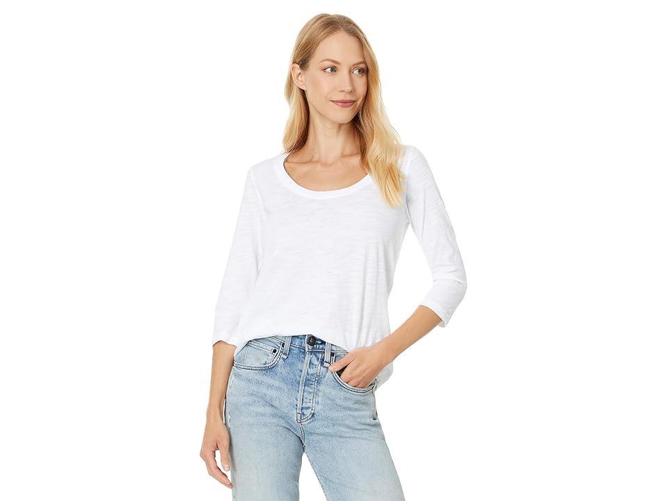 Mod-o-doc 3/4 Sleeve Scoop Neck Tee Women's Clothing Product Image