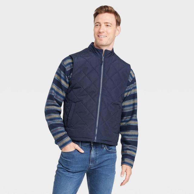 Mens Lightweight Puffer Jacket - Goodfellow & Co Blue M Product Image