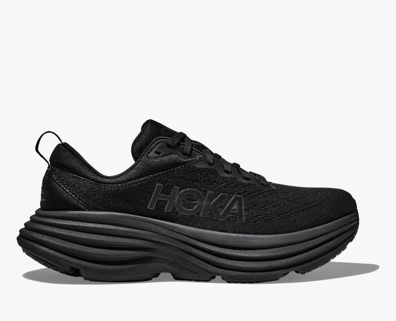 HOKA Womens Bondi 8 Shoes in Black/Black, Size 11 W Product Image