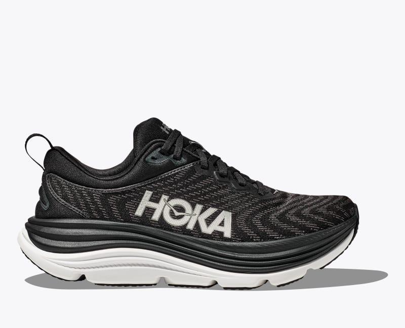 Hoka One HOKA Men's Gaviota 5 Shoes in Black/White, Size 12.5 W Product Image