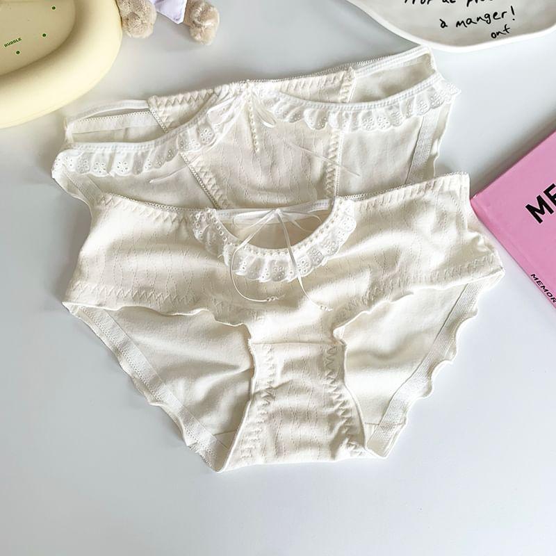 Frill Trim Plain Panty Product Image