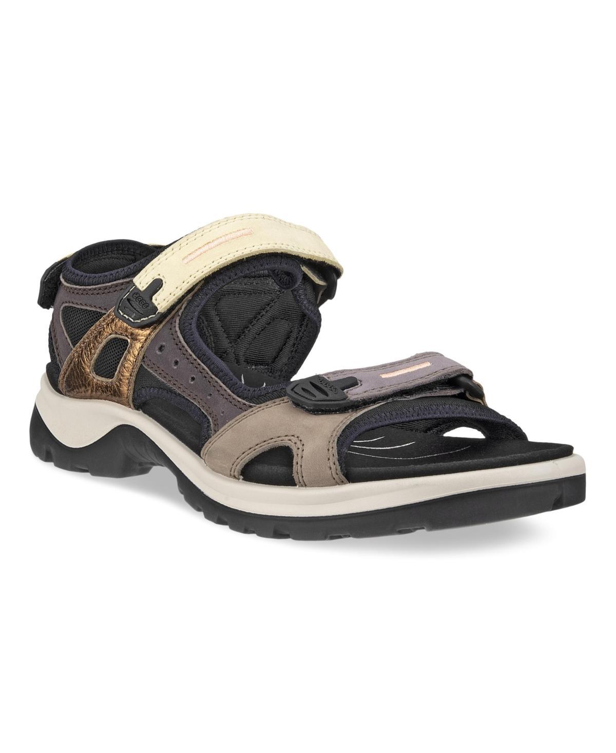 ECCO Offroad Color Block Leather Sandals Product Image