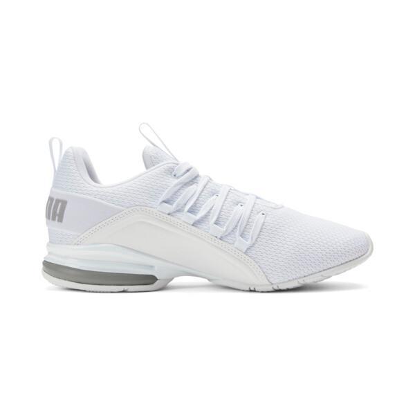 PUMA Axelion Refresh Men's Running Shoes in White/Silver Product Image