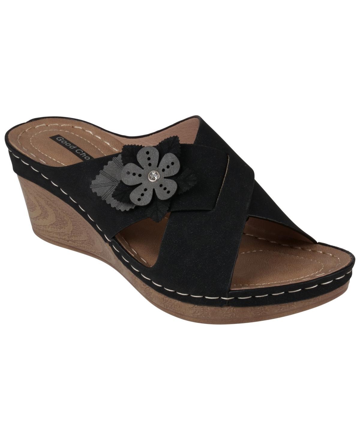 Gc Shoes Womens Selly Flower Wedge Sandals Product Image