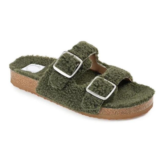 Journee Collection Delpheen Tru Comfort Foam Womens Slide Slippers Green Product Image