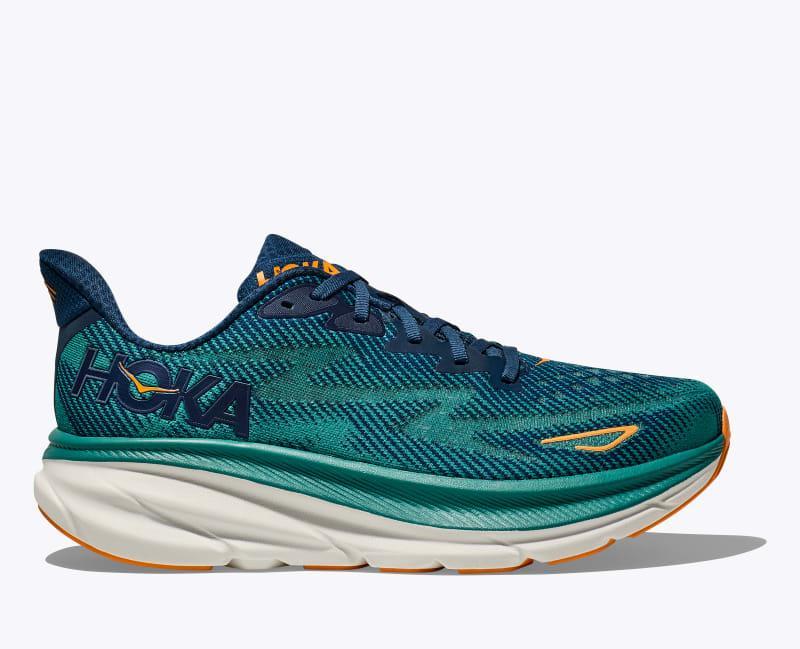 HOKA Mens Clifton 9 Shoes in Dusk/Illusion, Size 13 W Product Image