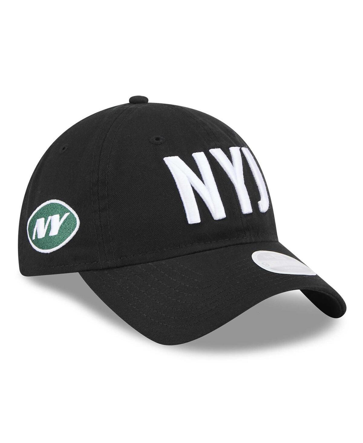 New Era Womens Black New York Jets Hometown 9TWENTY Adjustable Hat Product Image