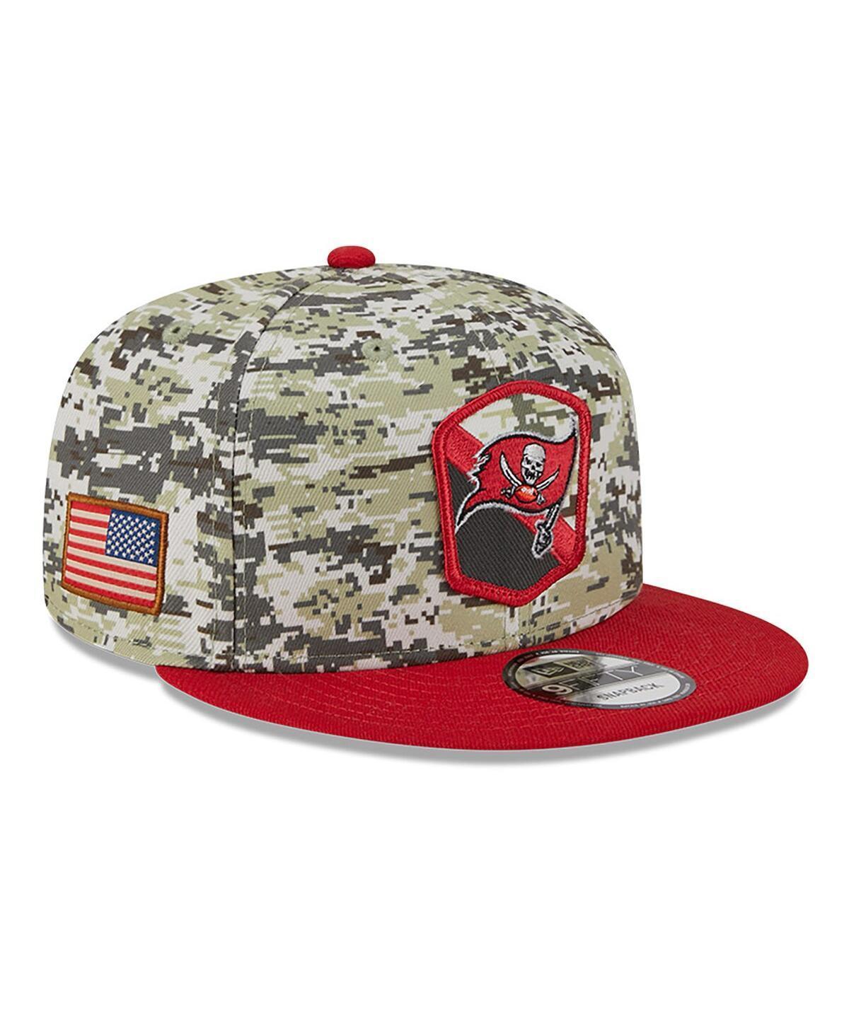 Mens New Era Camo Tampa Bay Buccaneers 2023 Salute To Service 9FIFTY Snapback Hat - Camo Product Image