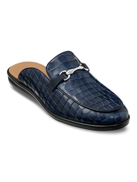 Darren Backless Loafer - Navy Product Image