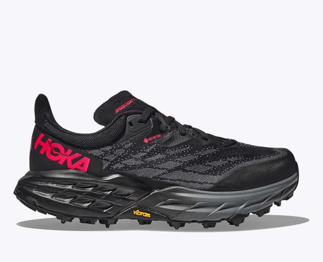 HOKA Womens Speedgoat 5 GTX Spike Shoes in Black/Black, Size 9 Product Image