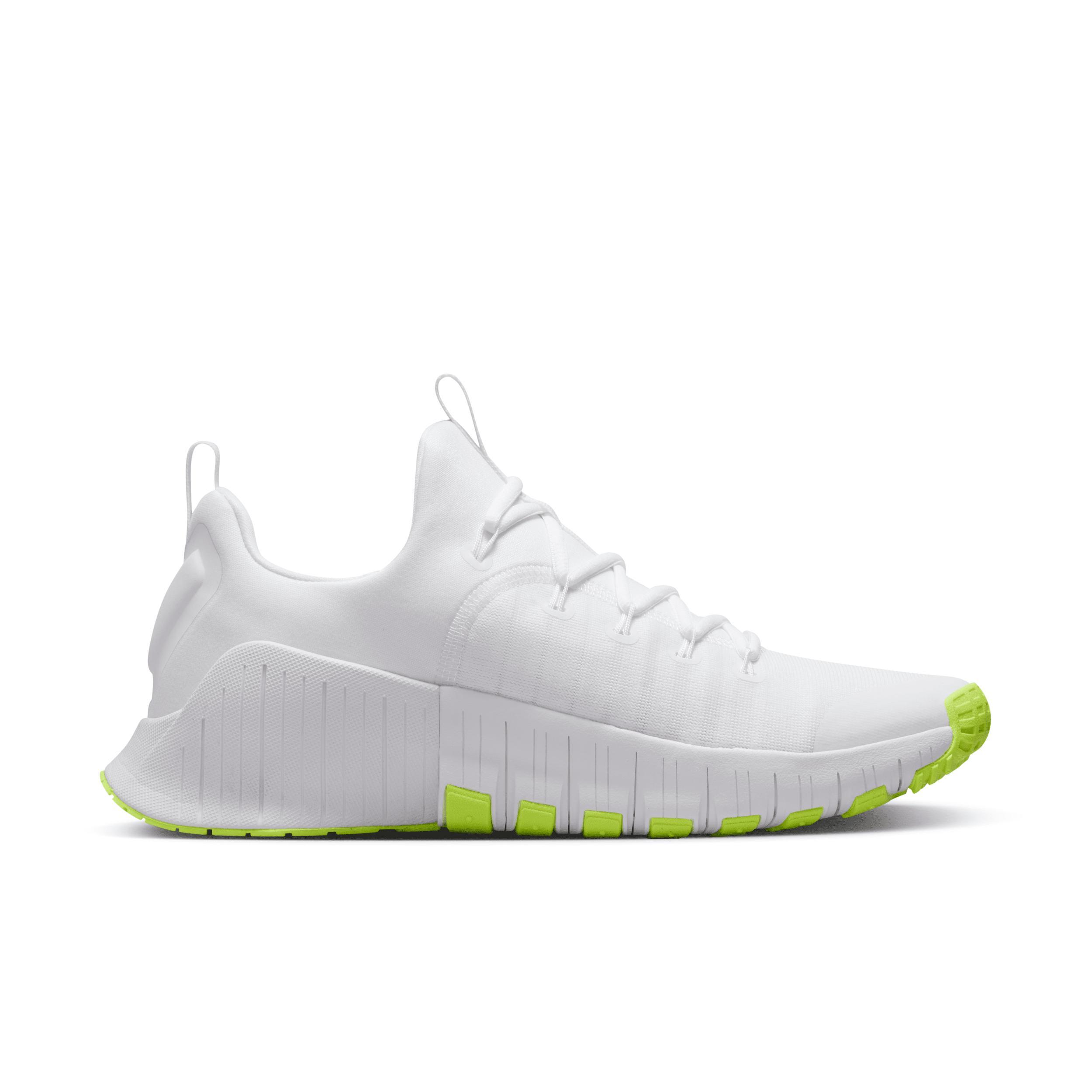 Nike Mens Nike Free Metcon 6 - Mens Shoes White/Volt/White Product Image