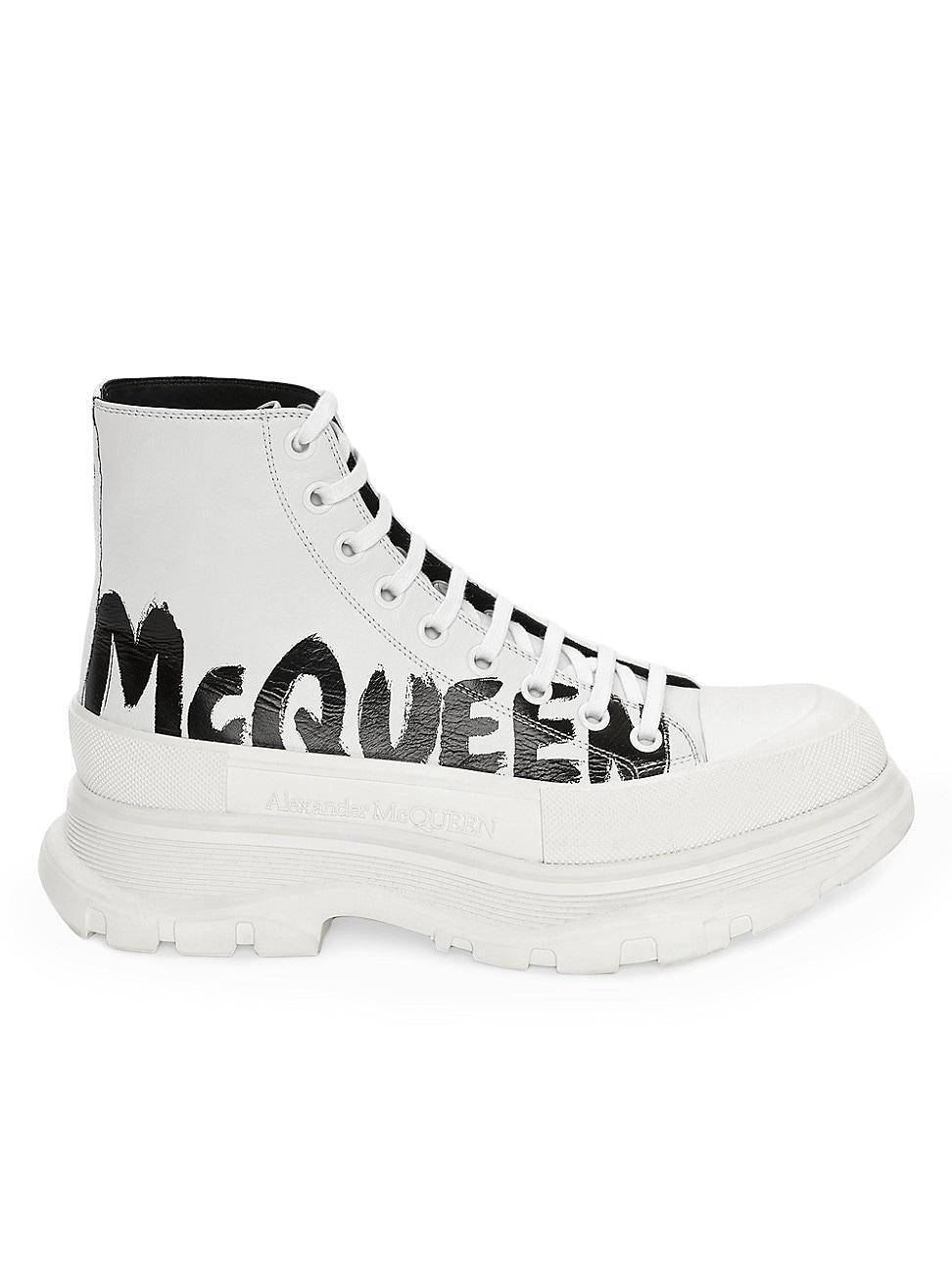 Alexander McQueen Tread Slick Graffiti Logo High Top Sneaker Product Image