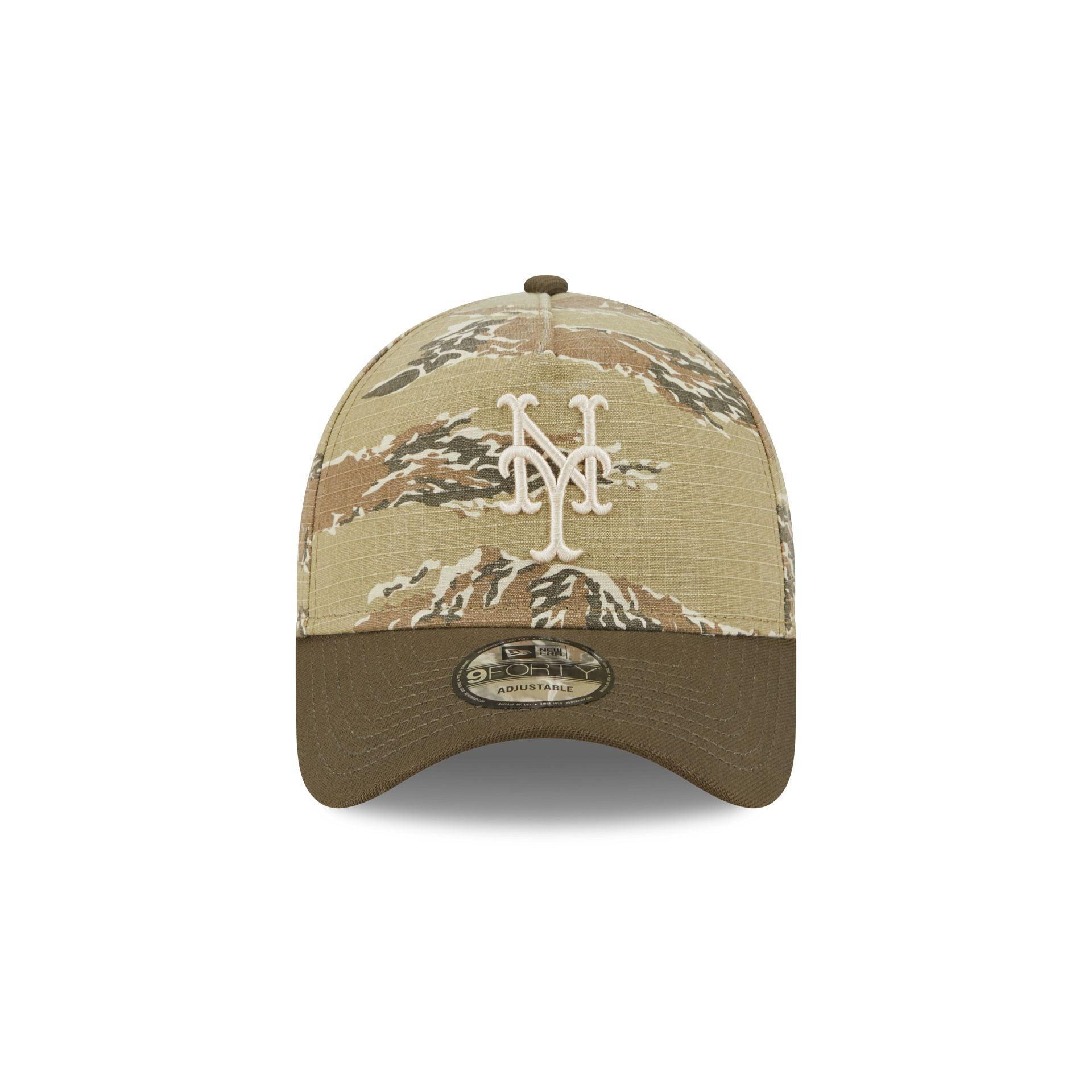 New York Mets Tiger Camo 9FORTY A-Frame Snapback Hat Male Product Image