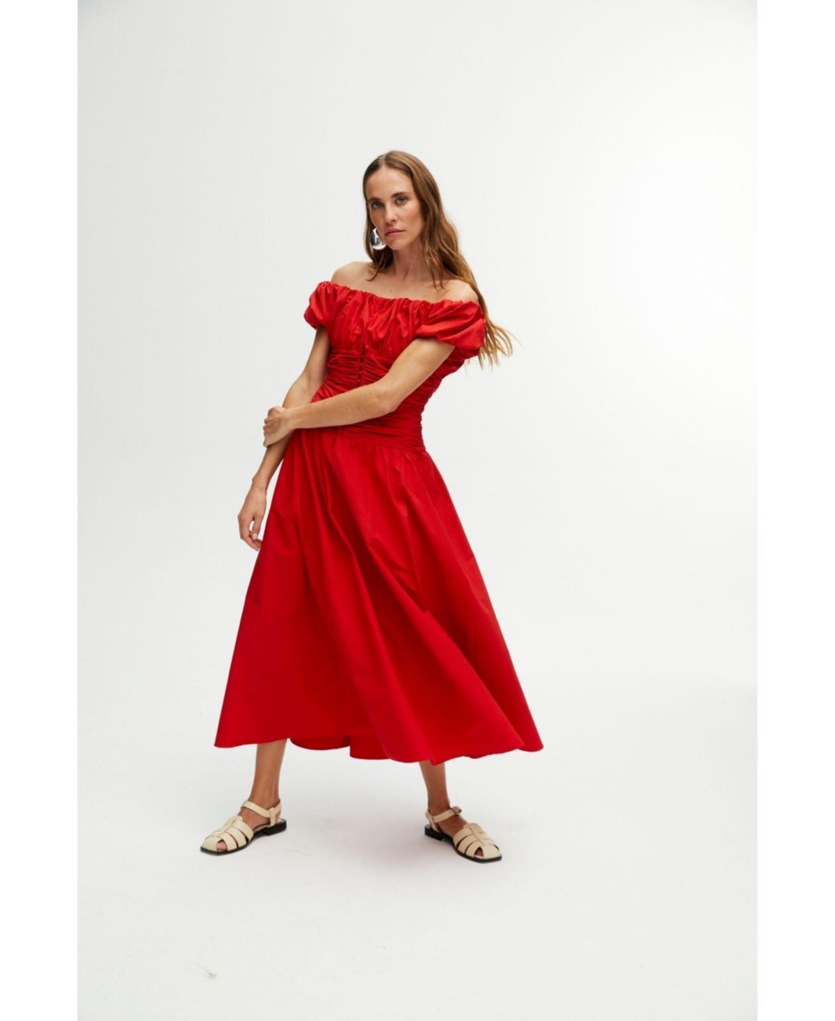 Nocturne Womens Drape Midi Dress product image