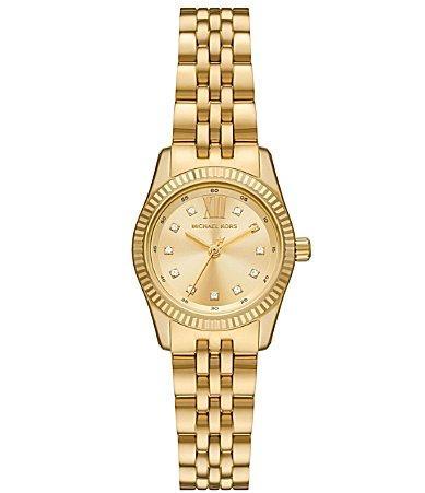 Michael Kors Womens Lexington Three-Hand Two-Tone Stainless Steel Watch 26mm Product Image