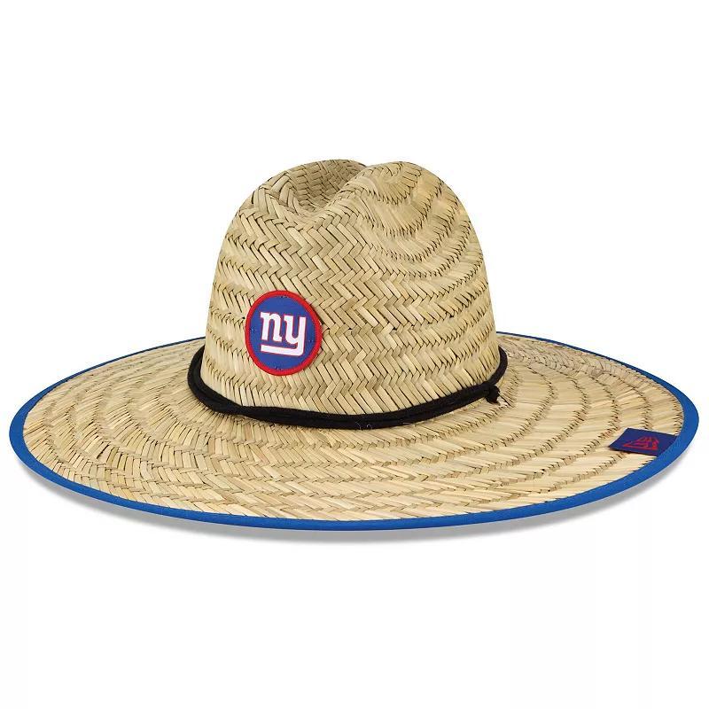 Mens New Era Natural New York Giants 2020 NFL Summer Sideline Official Straw Hat Product Image