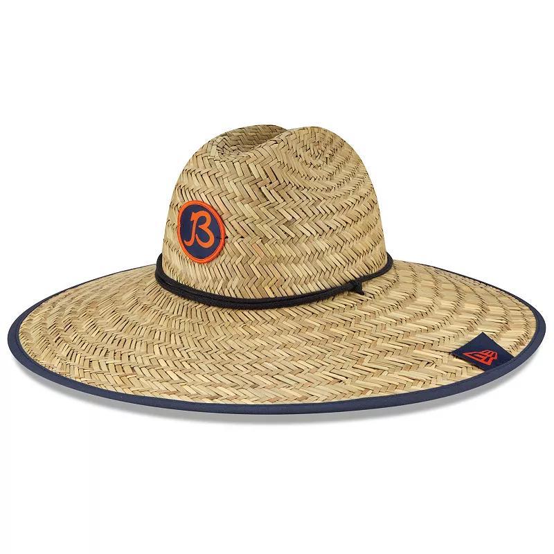 Mens New Era Natural Chicago Bears 2020 NFL Summer Sideline Official Straw Hat Product Image