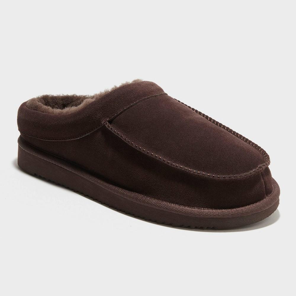 dluxe by dearfoams Mens Lith Slide Slippers - Brown 13 Product Image