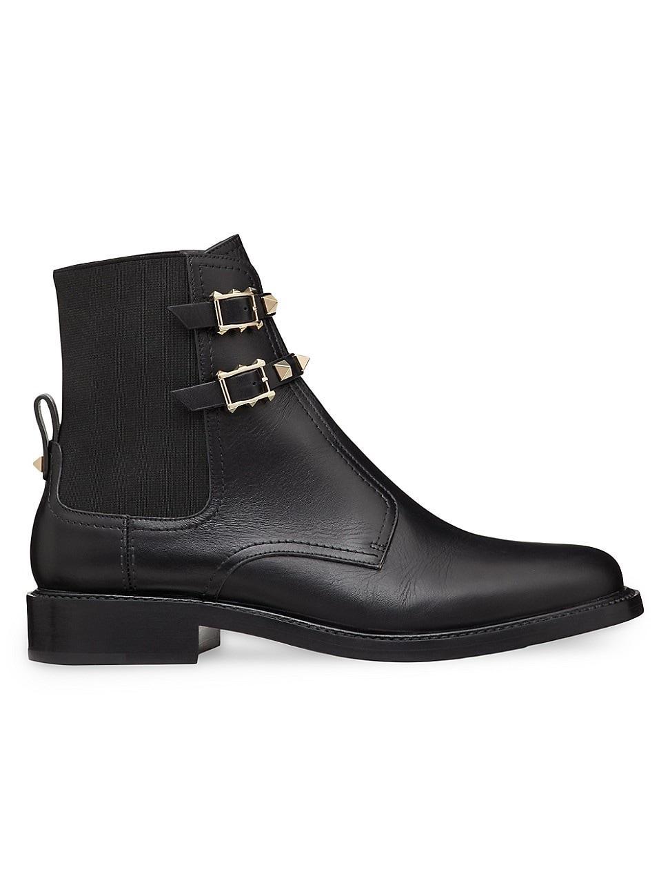 Womens Rockstud 20MM Calfskin Ankle Boots Product Image