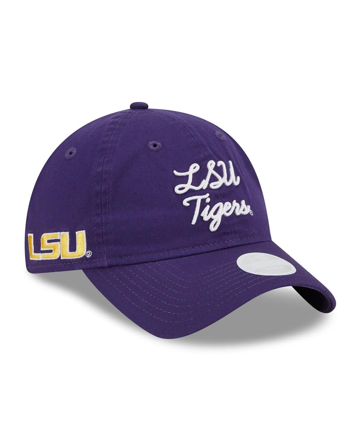 Womens New Era LSU Tigers Script 9TWENTY Adjustable Hat Product Image