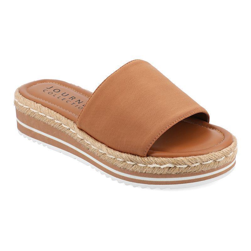 Journee Collection Rosey Womens Espadrille Slide Sandals Product Image