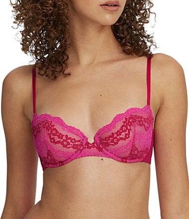 Skarlett Blue Impress Floral Lace Unlined Balconette Underwire Bra Product Image