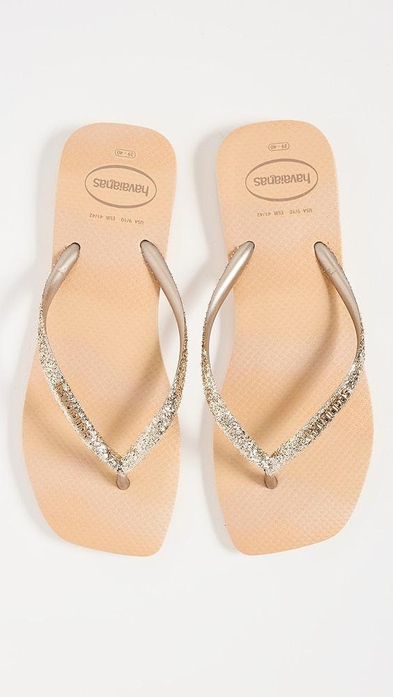 Havaianas Slim Square Glitterparty Sandals | Shopbop Product Image