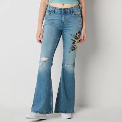 Arizona Womens Low Rise Flare Leg Jean Product Image