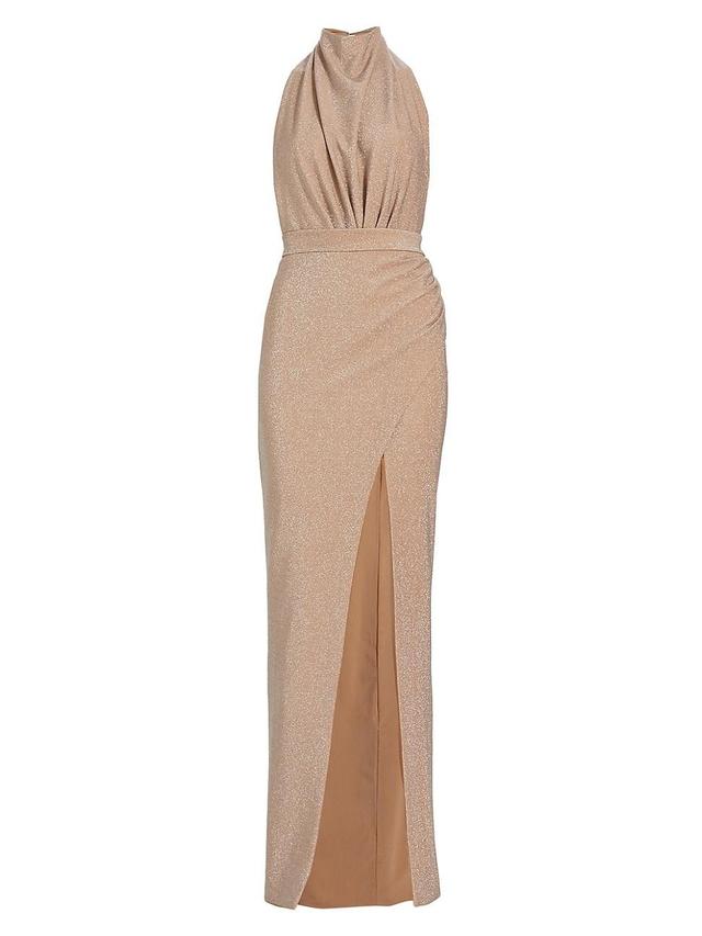 Womens Tara Draped Open-Back Gown Product Image