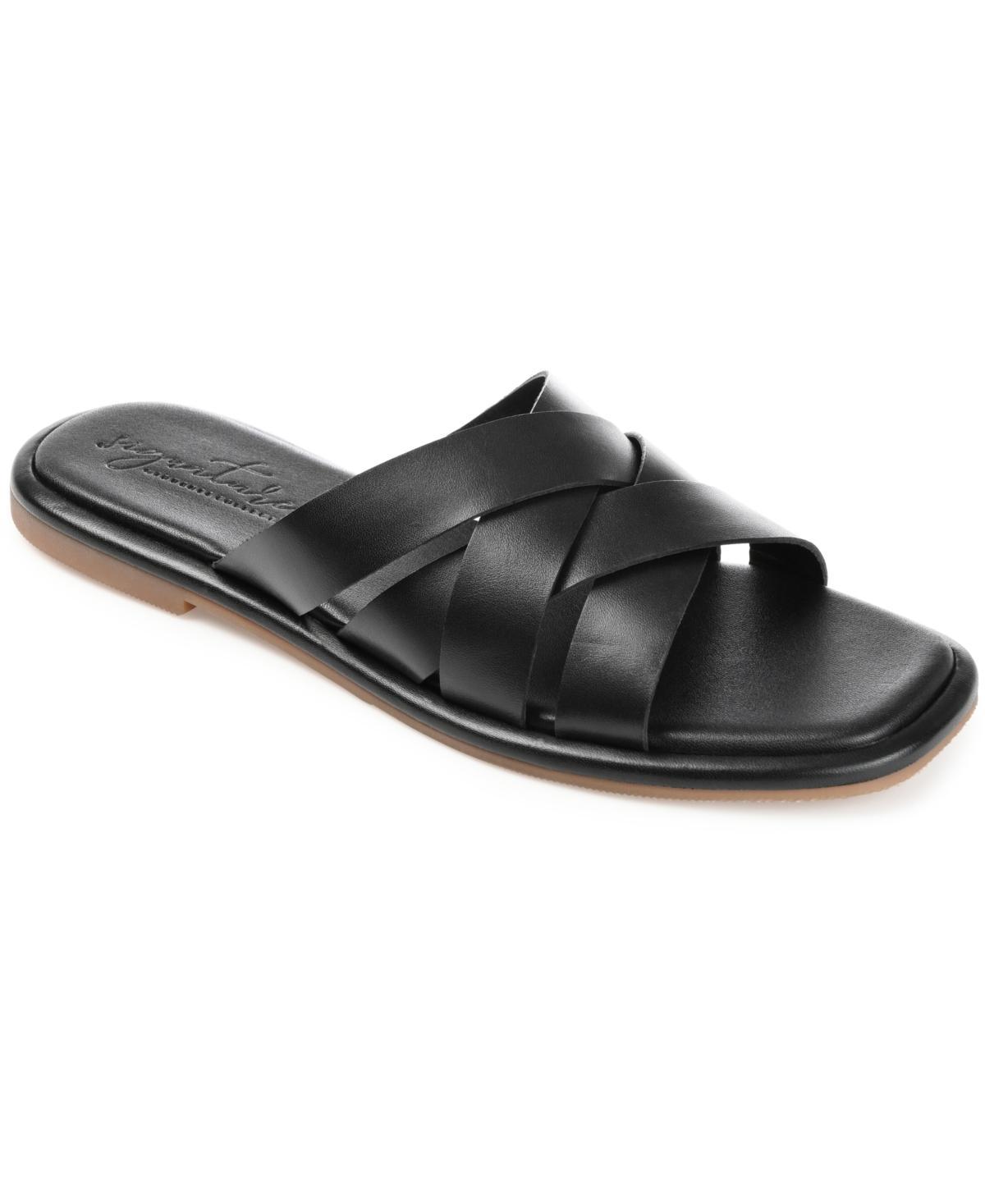 Journee Signature Parkker Woven Slide Sandal Product Image