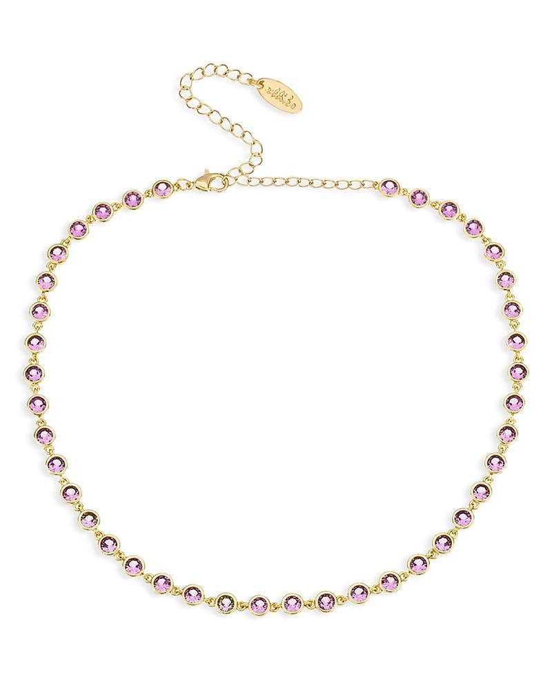 Ettika Cubic Zirconia Bezel Necklace Product Image