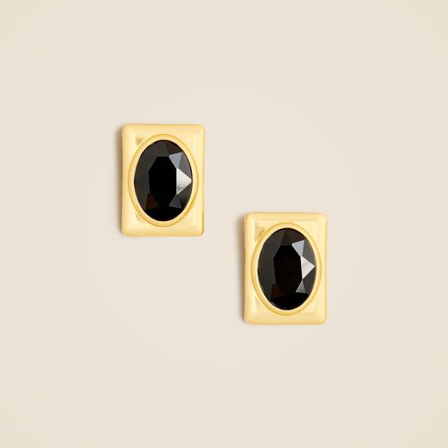 Oversized crystal-embellished studs Product Image