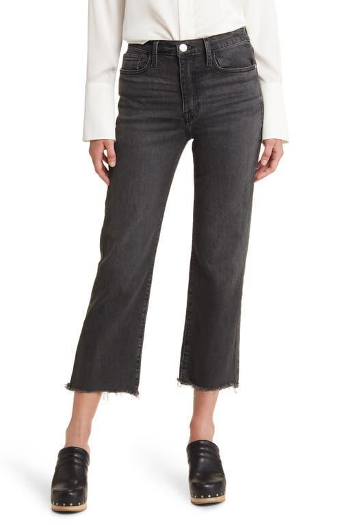 FRAME Le Jane Frayed Crop Straight Leg Jeans Product Image