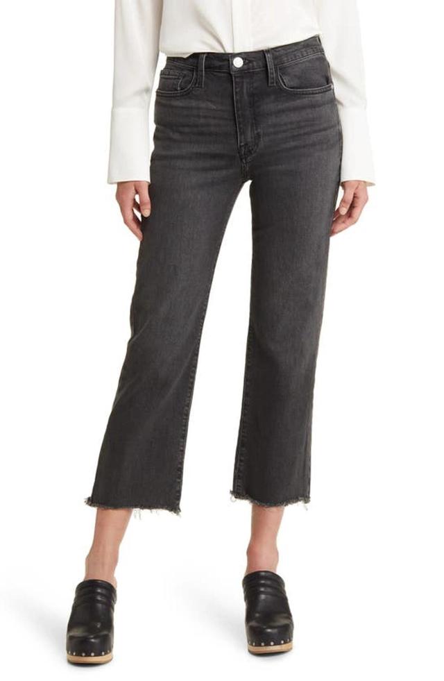 FRAME Denim Le Jane Inkwell Crop Jean In Obsidian Product Image