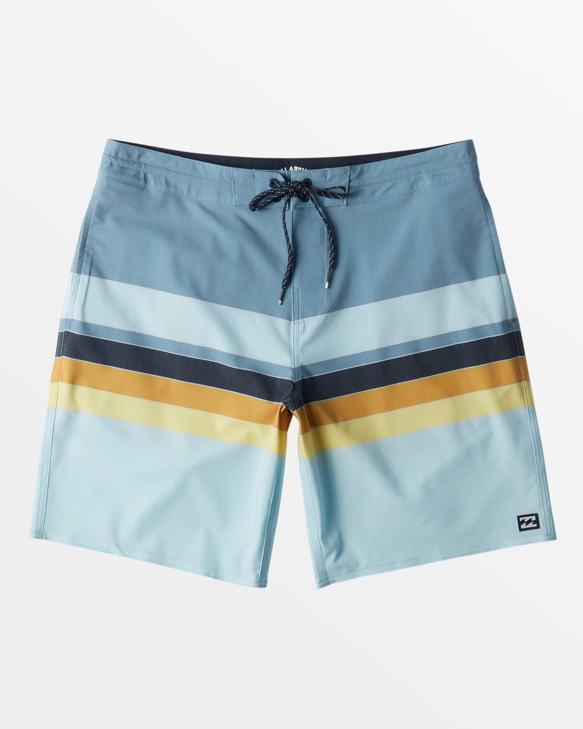 Spinner Lo Tide 18" Boardshorts - Washed Blue Male Product Image