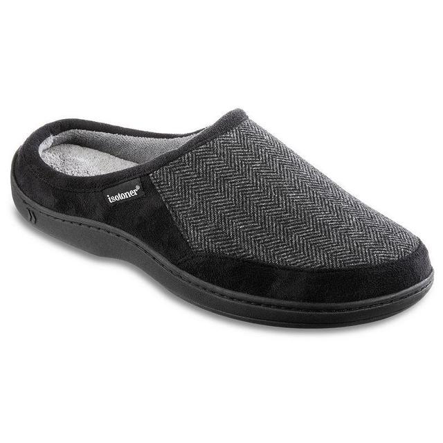 isotoner Herringbone Logan Hoodback Mens Slippers Product Image