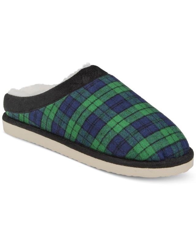 Club Room Mens Blackwatch Plaid Slippers, Created for Macys Product Image