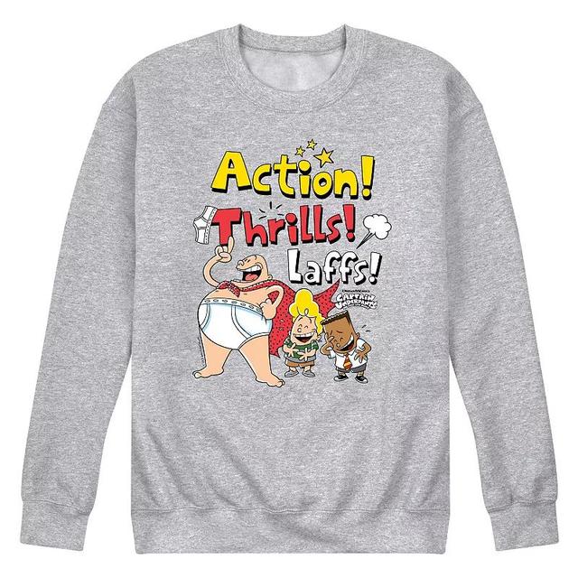 Mens Captain Underpants Action Thrills Fleece Sweatshirt Product Image