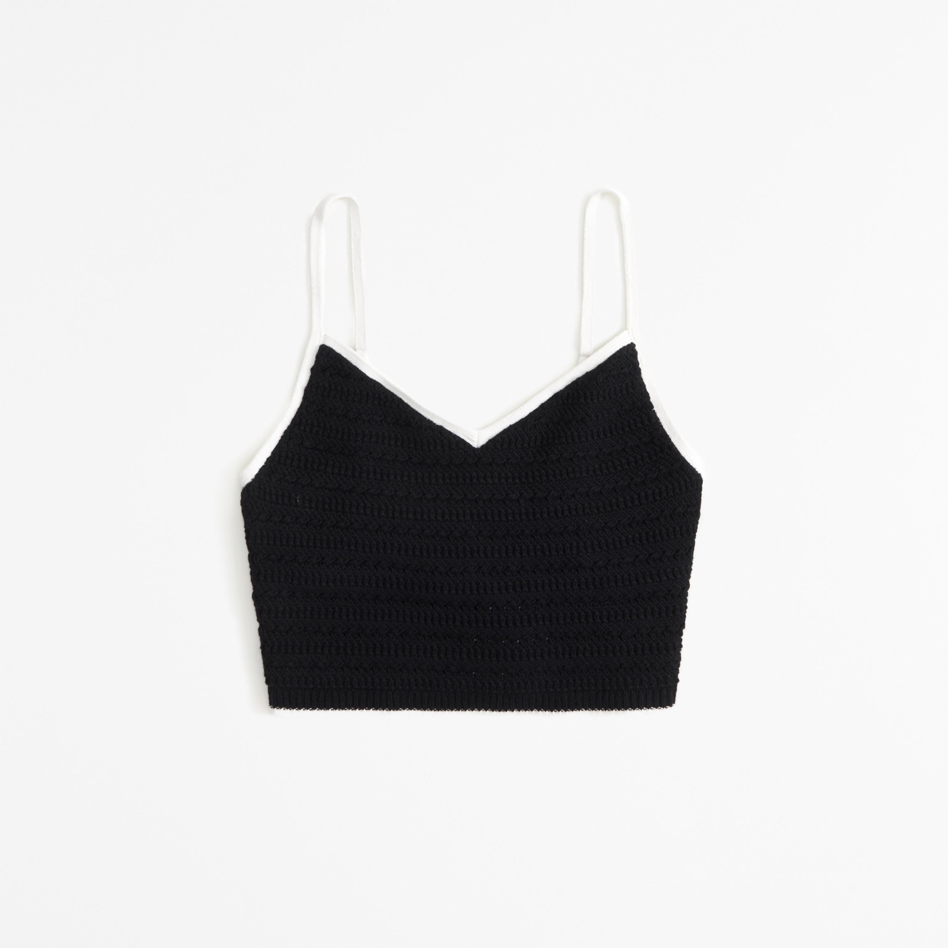 Crochet-Style Bra Top Product Image