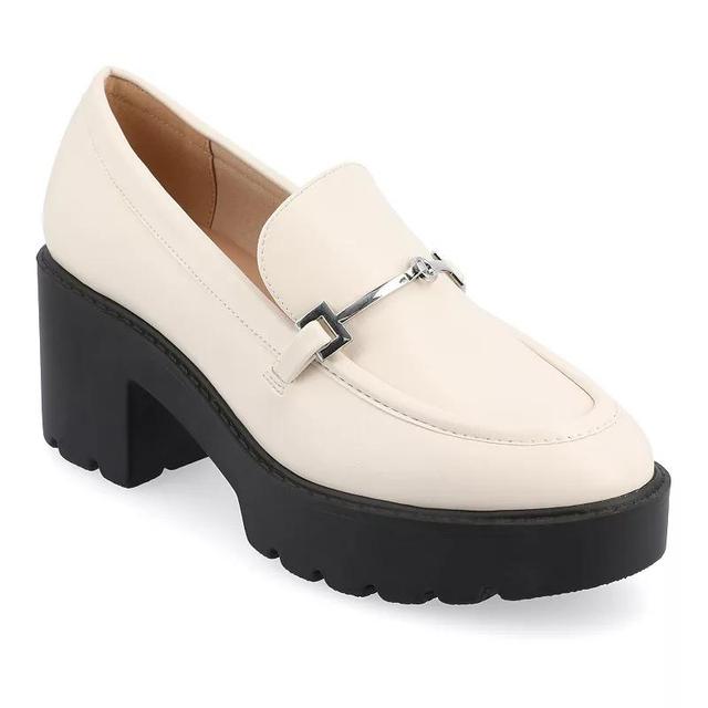 Journee Collection Kezziah Tru Comfort Foam Womens Heeled Loafers Product Image