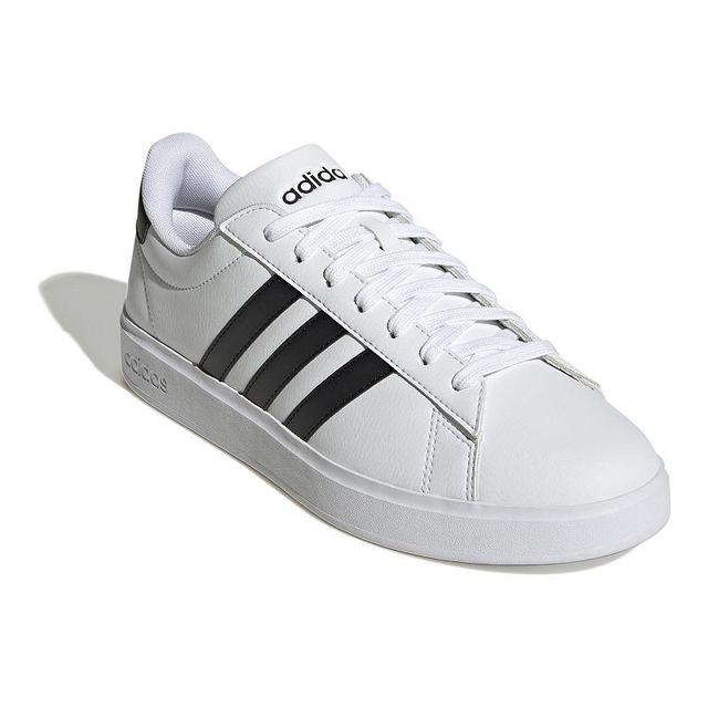 adidas Mens adidas Grand Court Cloudfoam Comfort - Mens Running Shoes White/Core Black/White Product Image