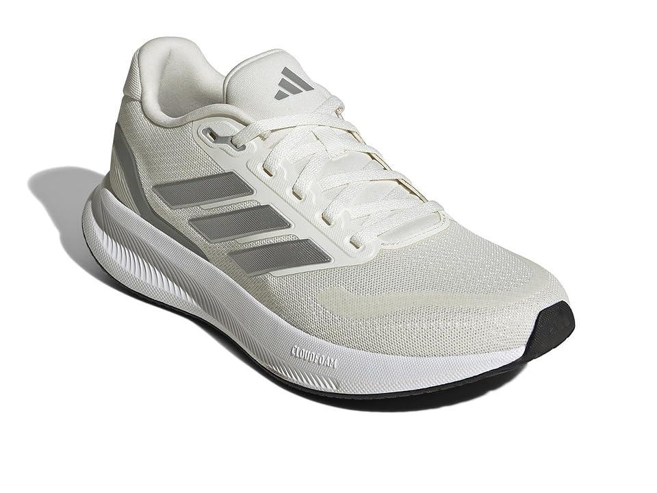 adidas Running Run Falcon 5 W Running Shoes (Off White/Silver Metallic/Black) Women's Running Shoes product image