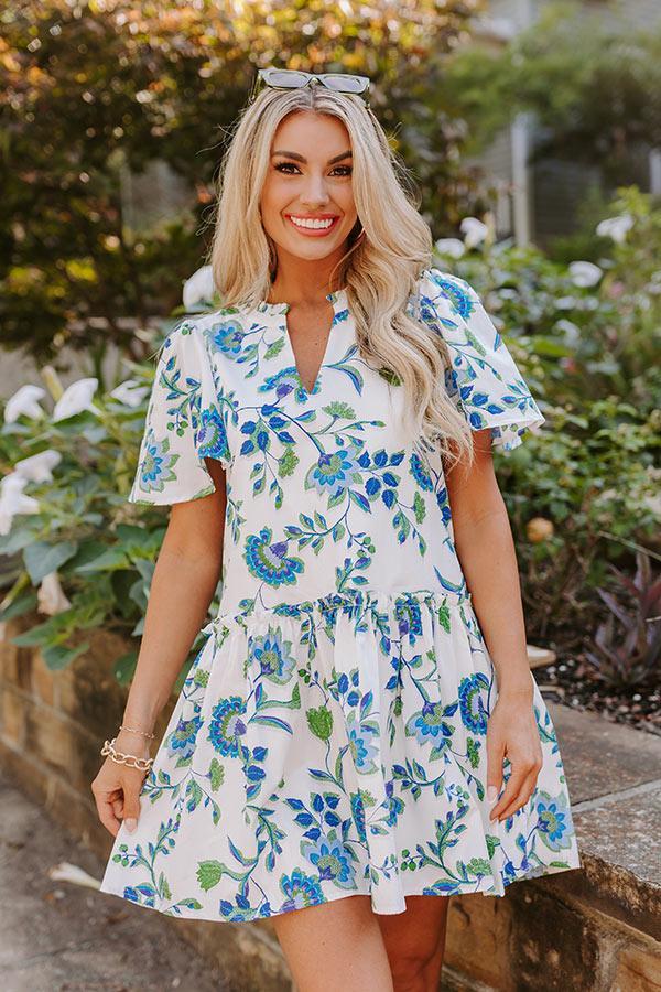 Provence Charm Floral Mini Dress Product Image