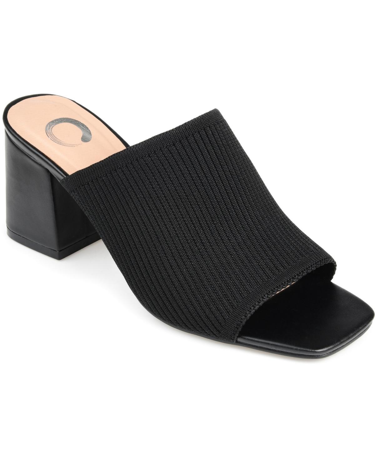 Journee Collection Womens Lorenna Block Heel Slide Sandals Product Image