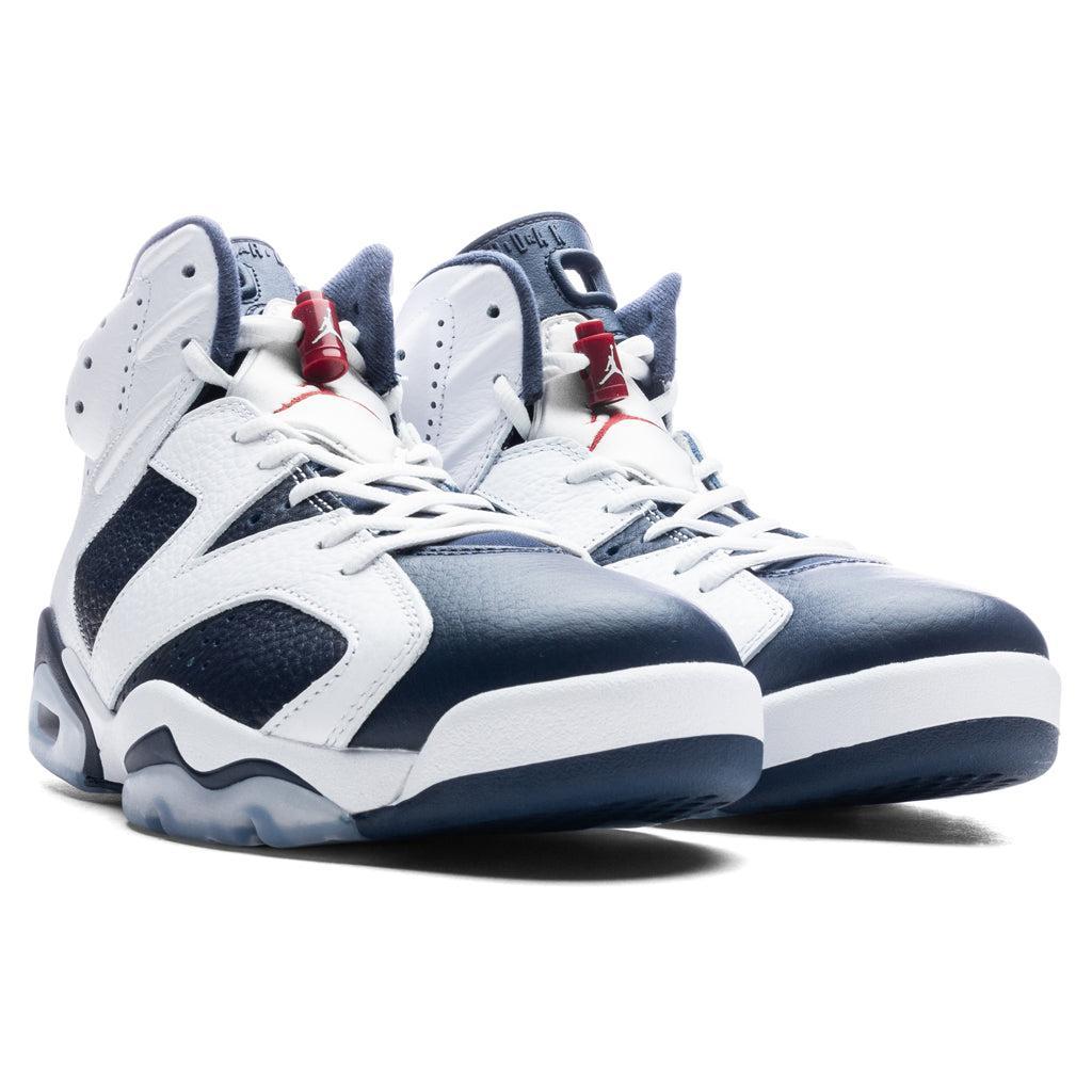 Air Jordan 6 Retro 'Olympic' - White/Varsity Red/Midnight Navy Male Product Image