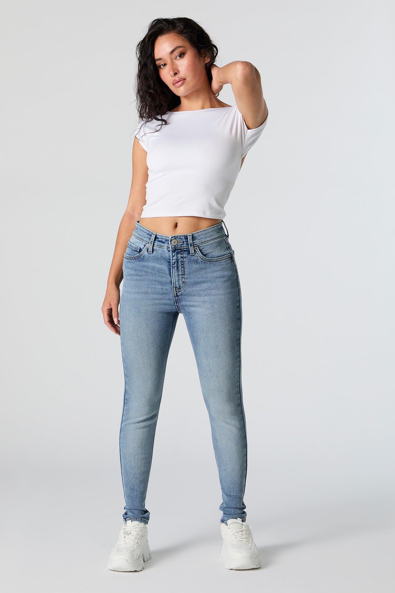 Medium Wash High Rise Skinny Jean Female product image