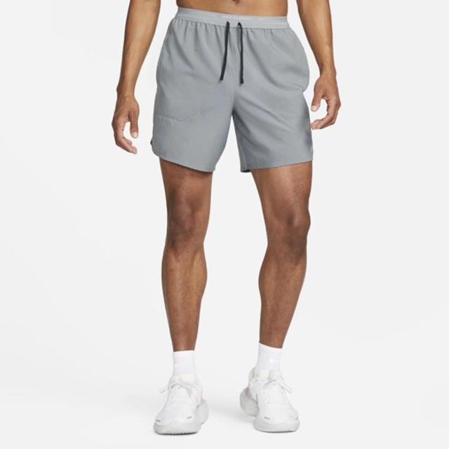 Men's Stride Dri-fit 7" Unlined Running Shorts In Grey Product Image