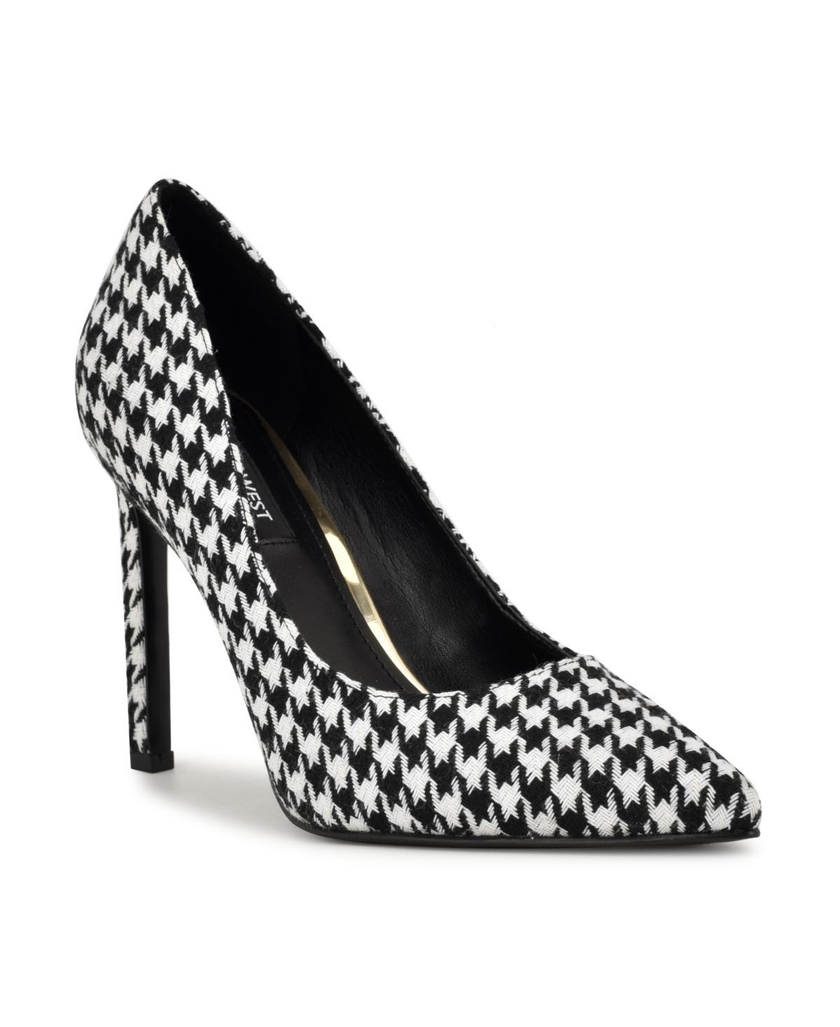 Nine West Tatiana Pump White Houndstooth) High Heels Product Image